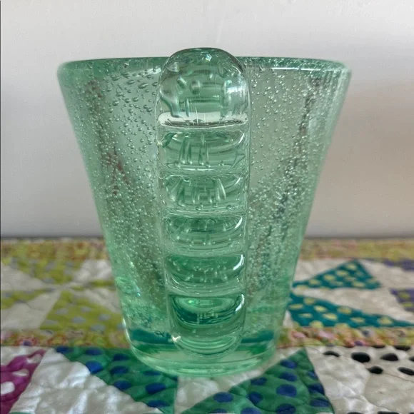 STUNNING French Art Deco Green Glass Vase by Daum (Nancy), 1930s, THICK HEAVY - Picture 3 of 8